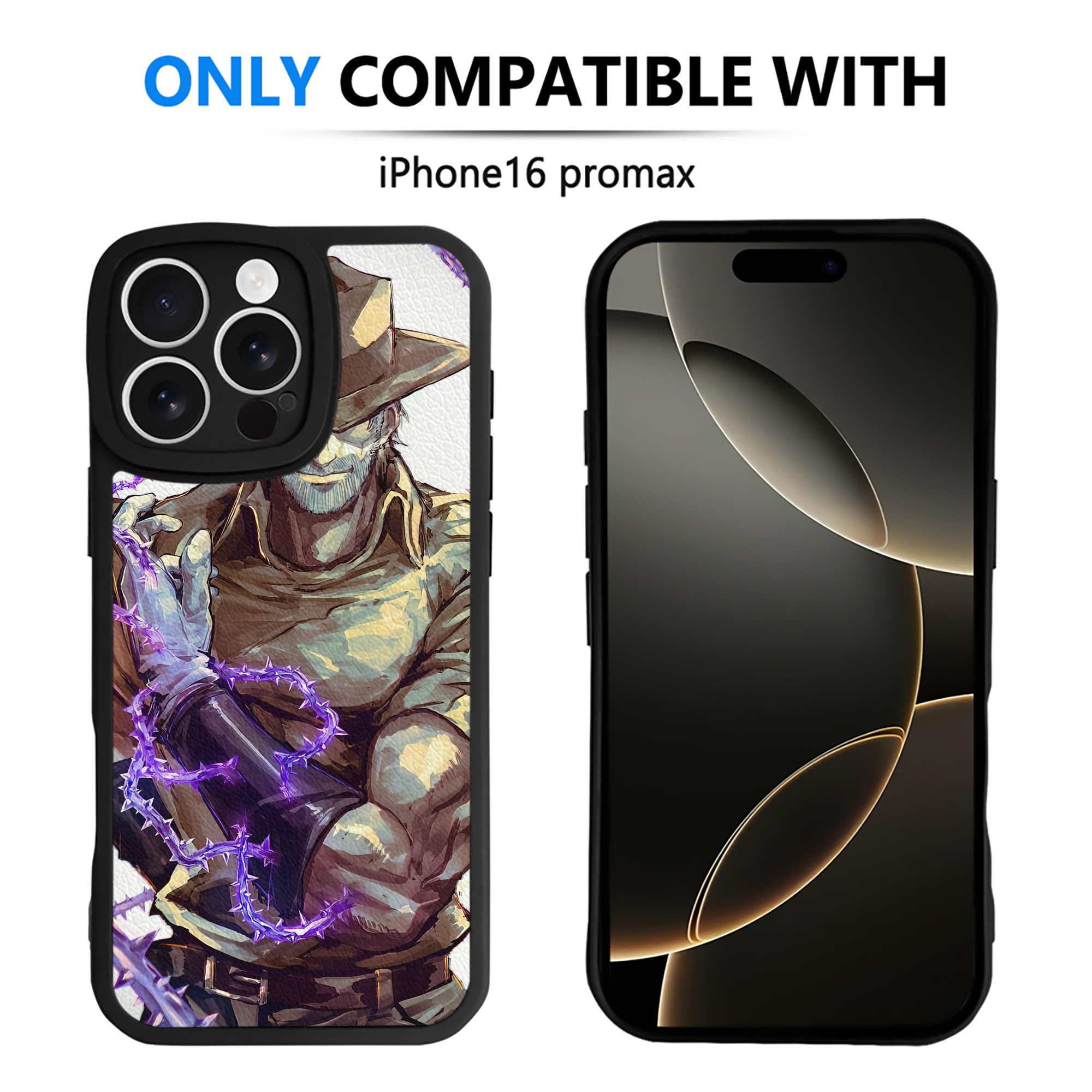 （画像用） ジョジョの奇妙な冒険 JoJo's Bizarre Adventure 【iPhone 16シリーズ対応】シリコンスマホケース（レザー調） 材質：シリコン
